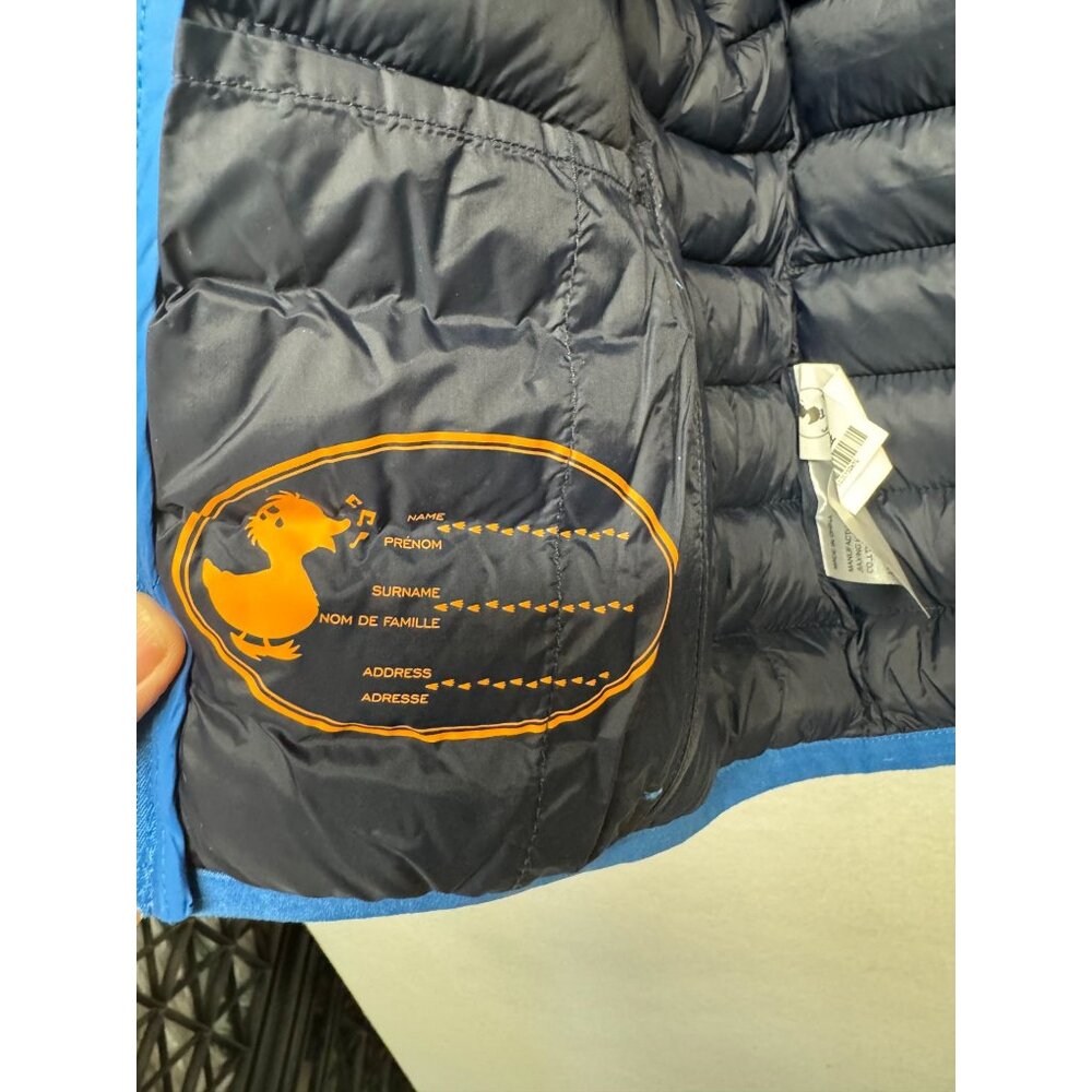 Save The Duck Kids Blue Puffer Coat With Hood Size 3 Years Animal-Free Outerwear - Picture 9 of 14
